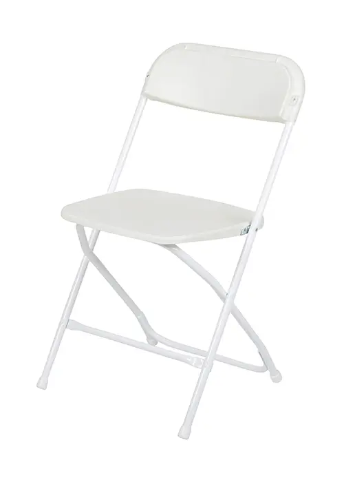 Plastic Folding Chair - White